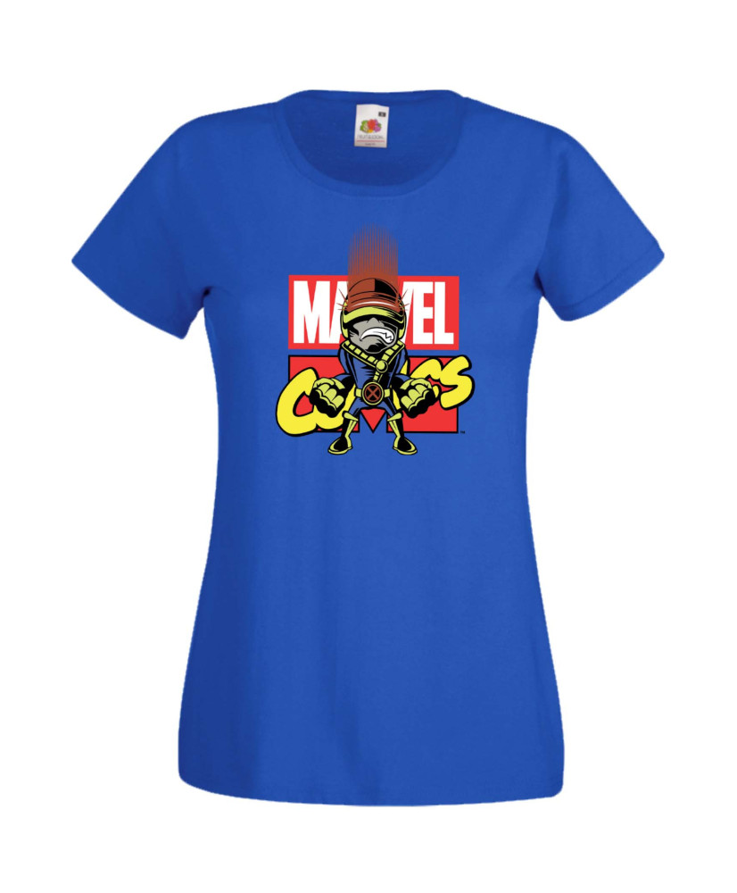 Дамска Тениска Марвел Комикси Avengers, X Men, Cyclops, Wolverine, Marvel, Comics Marvel, Cyclops