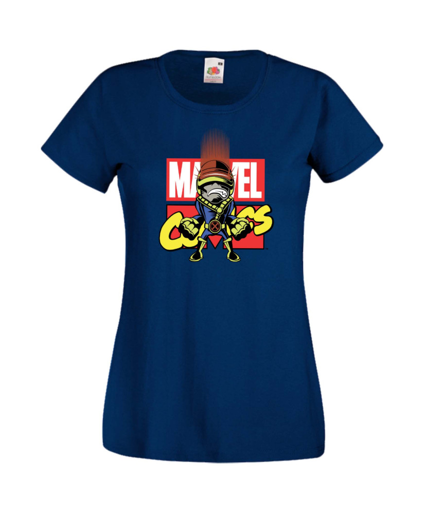 Дамска Тениска Марвел Комикси Avengers, X Men, Cyclops, Wolverine, Marvel, Comics Marvel, Cyclops