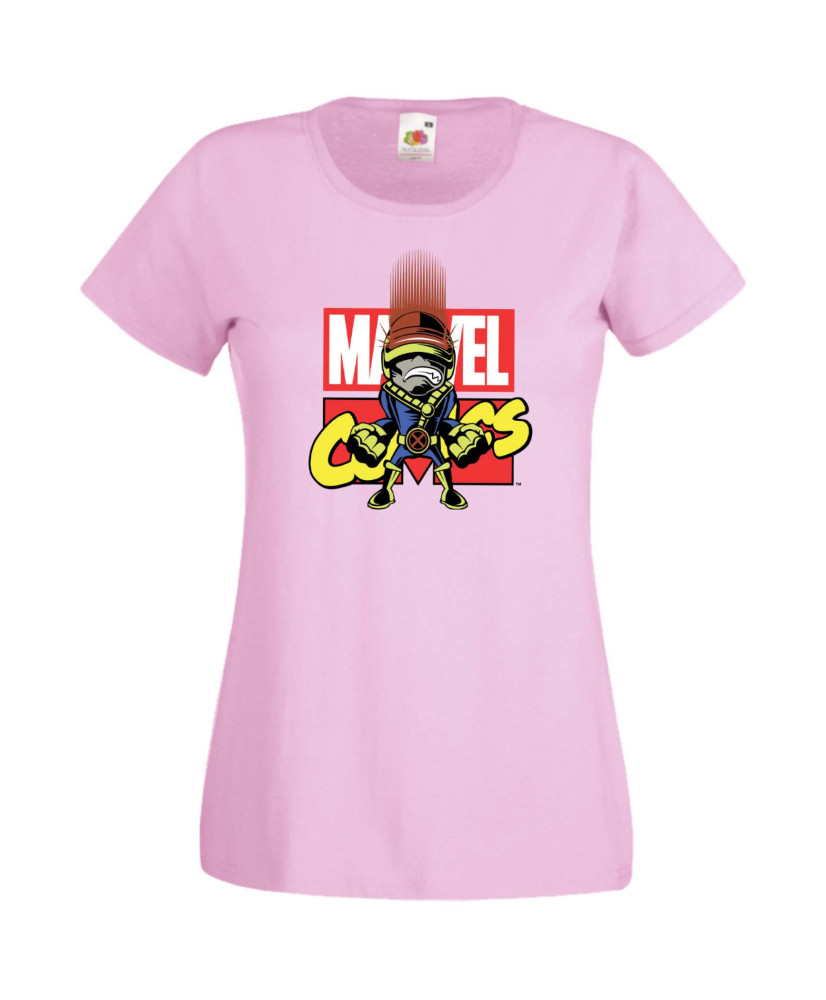Дамска Тениска Марвел Комикси Avengers, X Men, Cyclops, Wolverine, Marvel, Comics Marvel, Cyclops