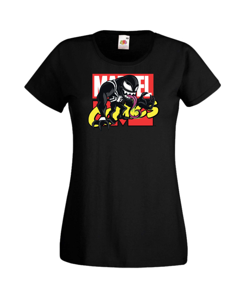 Дамска Тениска Марвел Комикси Venom, Venom Carnage, Spiderman, Marvel, Comics Marvel, Venom