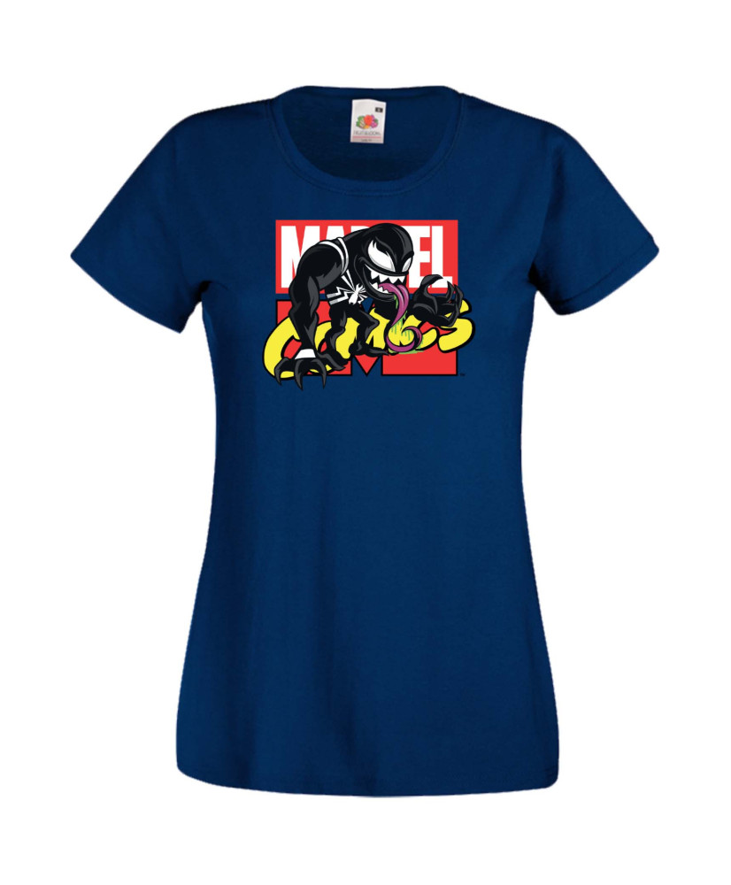 Дамска Тениска Марвел Комикси Venom, Venom Carnage, Spiderman, Marvel, Comics Marvel, Venom