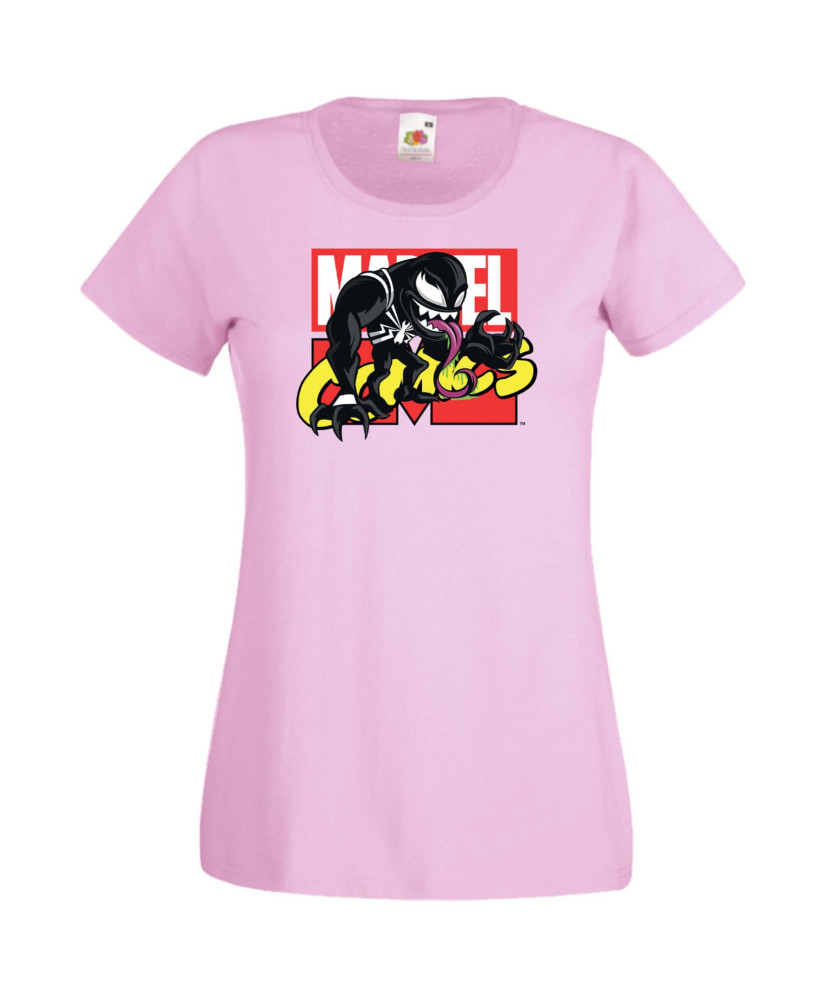 Дамска Тениска Марвел Комикси Venom, Venom Carnage, Spiderman, Marvel, Comics Marvel, Venom