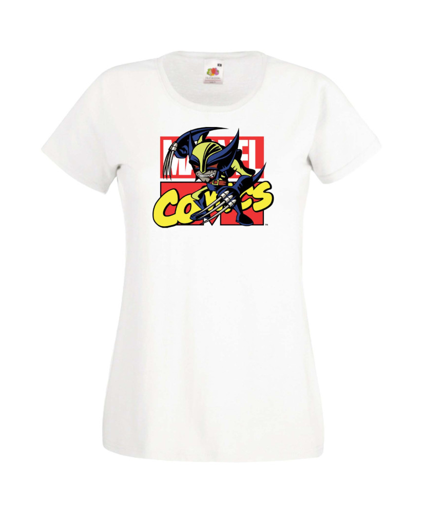 Дамска Тениска Марвел Комикси Avengers, X Men, Wolverine, Marvel, Comics Marvel, Wolverine