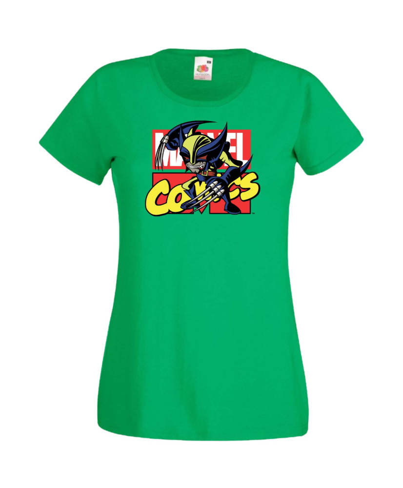 Дамска Тениска Марвел Комикси Avengers, X Men, Wolverine, Marvel, Comics Marvel, Wolverine