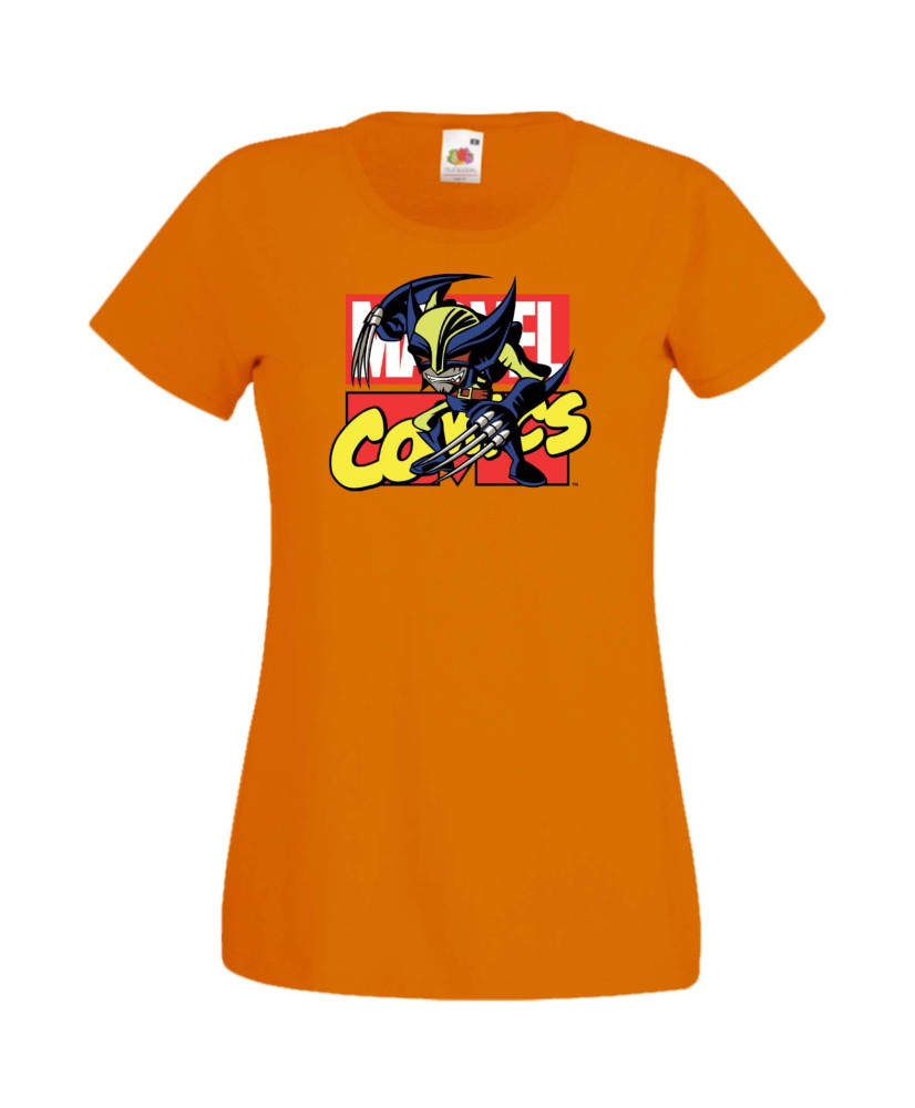 Дамска Тениска Марвел Комикси Avengers, X Men, Wolverine, Marvel, Comics Marvel, Wolverine