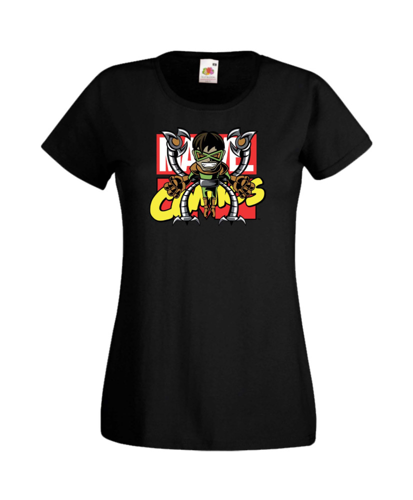 Дамска Тениска Марвел Комикси Doctor Octopus, Spiderman, Marvel, Comics Marvel, Octopus