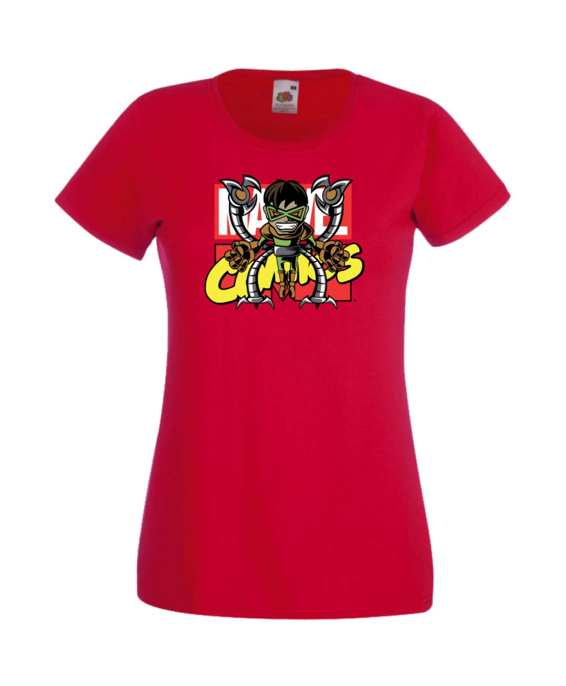 Дамска Тениска Марвел Комикси Doctor Octopus, Spiderman, Marvel, Comics Marvel, Octopus