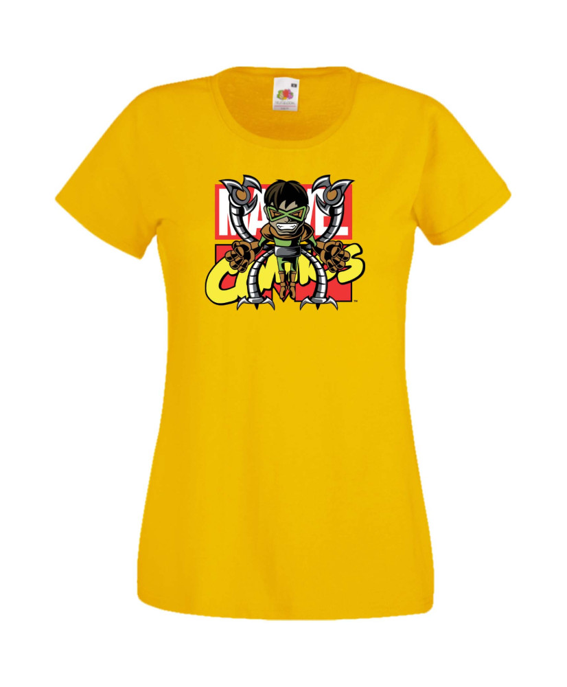 Дамска Тениска Марвел Комикси Doctor Octopus, Spiderman, Marvel, Comics Marvel, Octopus