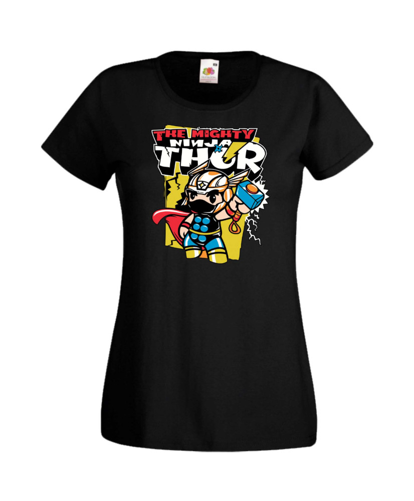 Дамска Тениска Марвел Комикси Avengers, Iron Man, Captain America, Hulk, Spiderman, Black Widow, Thor, Doctor Strange, Thanos, M