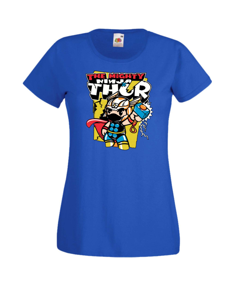 Дамска Тениска Марвел Комикси Avengers, Iron Man, Captain America, Hulk, Spiderman, Black Widow, Thor, Doctor Strange, Thanos, M