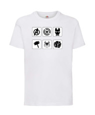 Детска Тениска Марвел Комикси Avengers, Iron Man, Captain America, Hulk, Spiderman, Black Widow, Thor, Doctor Strange, Thanos, M