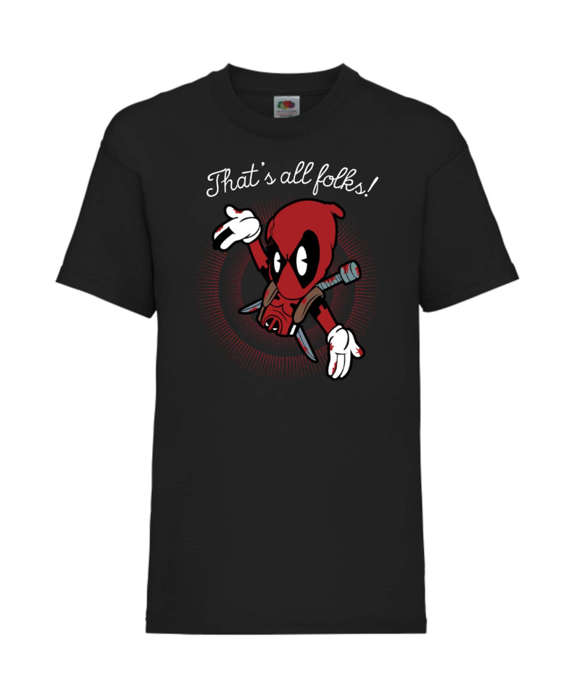 Детска Тениска Марвел Комикси Deadpool, Marvel Comics, Marvel, Wade Wilson, X Men, That Is All Folks