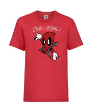 Детска Тениска Марвел Комикси Deadpool, Marvel Comics, Marvel, Wade Wilson, X Men, That Is All Folks