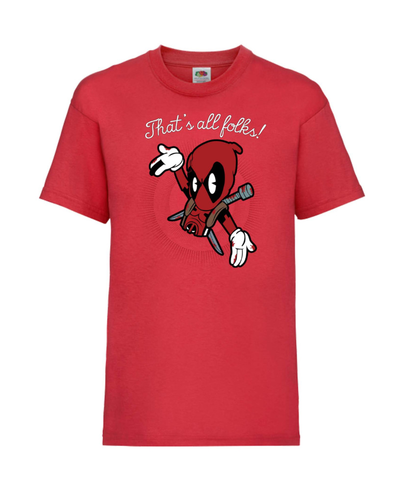 Детска Тениска Марвел Комикси Deadpool, Marvel Comics, Marvel, Wade Wilson, X Men, That Is All Folks