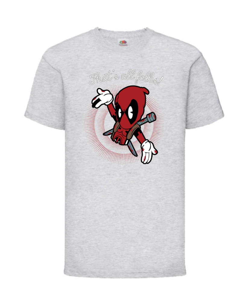 Детска Тениска Марвел Комикси Deadpool, Marvel Comics, Marvel, Wade Wilson, X Men, That Is All Folks