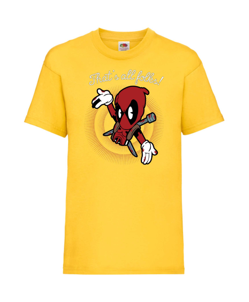 Детска Тениска Марвел Комикси Deadpool, Marvel Comics, Marvel, Wade Wilson, X Men, That Is All Folks