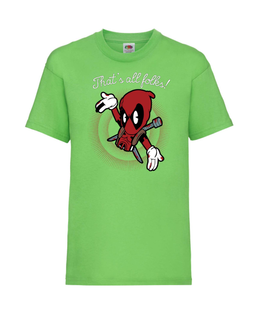 Детска Тениска Марвел Комикси Deadpool, Marvel Comics, Marvel, Wade Wilson, X Men, That Is All Folks