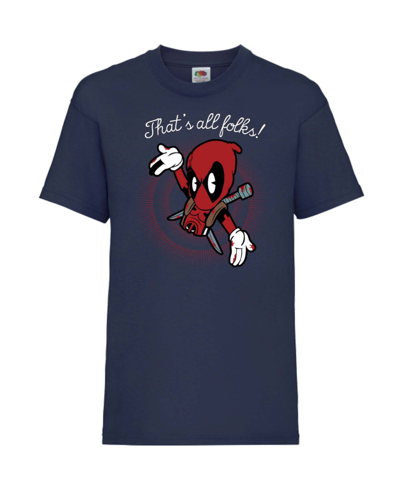 Детска Тениска Марвел Комикси Deadpool, Marvel Comics, Marvel, Wade Wilson, X Men, That Is All Folks