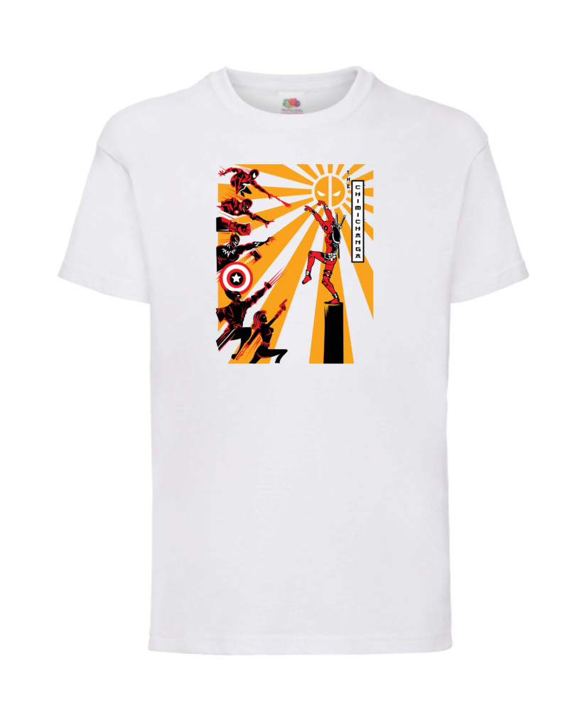 Детска Тениска Марвел Комикси Deadpool, Marvel Comics, Marvel, Wade Wilson, X Men, Chimichanga