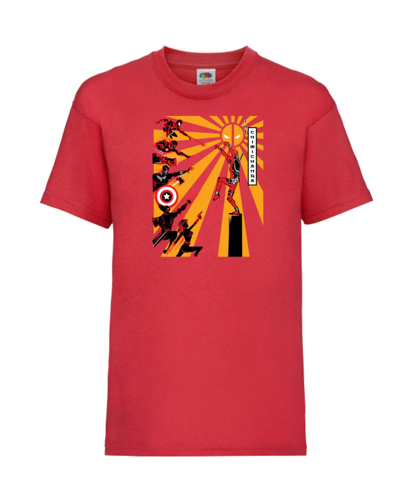 Детска Тениска Марвел Комикси Deadpool, Marvel Comics, Marvel, Wade Wilson, X Men, Chimichanga