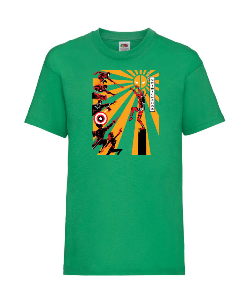 Детска Тениска Марвел Комикси Deadpool, Marvel Comics, Marvel, Wade Wilson, X Men, Chimichanga