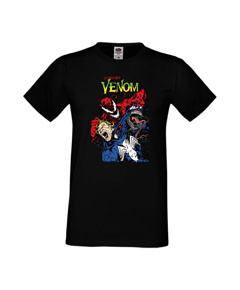 Мъжка Тениска Марвел Комикси Venom, Carnage, Spiderman, Marvel Comics, Monsters