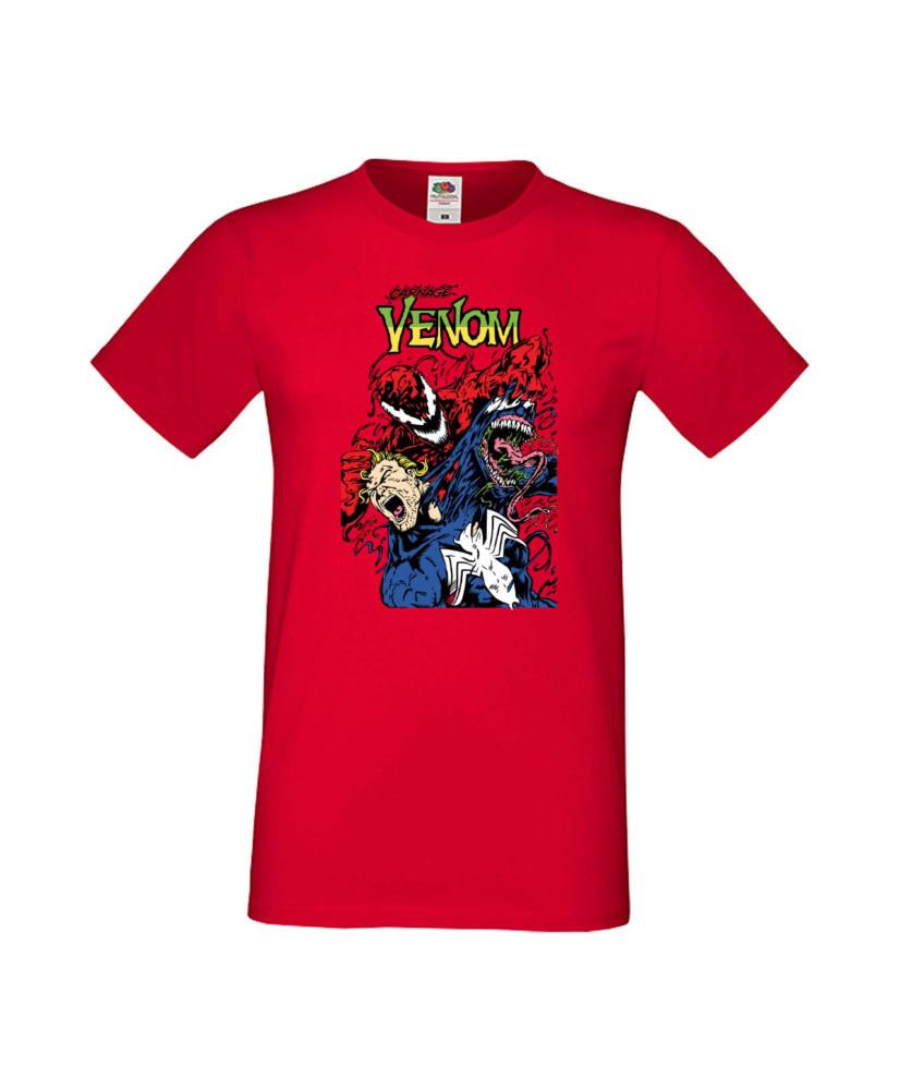 Мъжка Тениска Марвел Комикси Venom, Carnage, Spiderman, Marvel Comics, Monsters