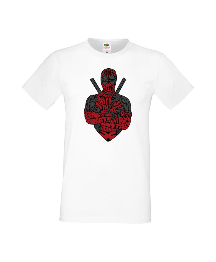 Мъжка Тениска Марвел Комикси Deadpool, Marvel Comics, Marvel, Wade Wilson, X Men, Wade Wilson Red