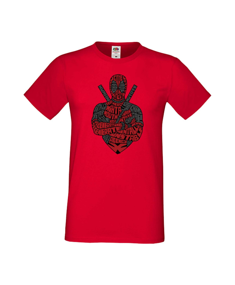 Мъжка Тениска Марвел Комикси Deadpool, Marvel Comics, Marvel, Wade Wilson, X Men, Wade Wilson Red