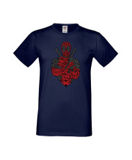 Мъжка Тениска Марвел Комикси Deadpool, Marvel Comics, Marvel, Wade Wilson, X Men, Wade Wilson Red