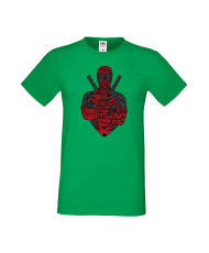 Мъжка Тениска Марвел Комикси Deadpool, Marvel Comics, Marvel, Wade Wilson, X Men, Wade Wilson Red