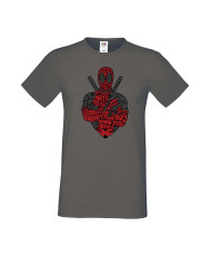 Мъжка Тениска Марвел Комикси Deadpool, Marvel Comics, Marvel, Wade Wilson, X Men, Wade Wilson Red