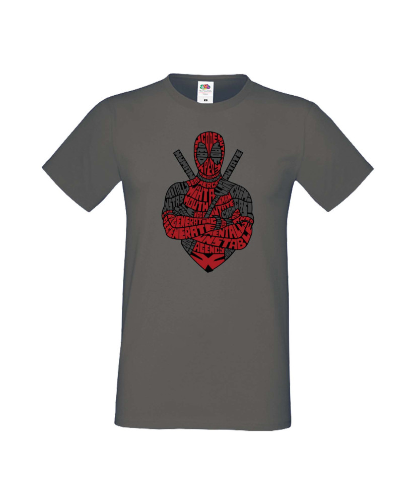 Мъжка Тениска Марвел Комикси Deadpool, Marvel Comics, Marvel, Wade Wilson, X Men, Wade Wilson Red