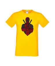 Мъжка Тениска Марвел Комикси Deadpool, Marvel Comics, Marvel, Wade Wilson, X Men, Wade Wilson Red