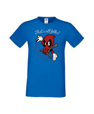 Мъжка Тениска Марвел Комикси Deadpool, Marvel Comics, Marvel, Wade Wilson, X Men, That Is All Folks