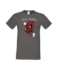 Мъжка Тениска Марвел Комикси Deadpool, Marvel Comics, Marvel, Wade Wilson, X Men, That Is All Folks