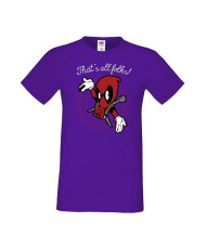 Мъжка Тениска Марвел Комикси Deadpool, Marvel Comics, Marvel, Wade Wilson, X Men, That Is All Folks