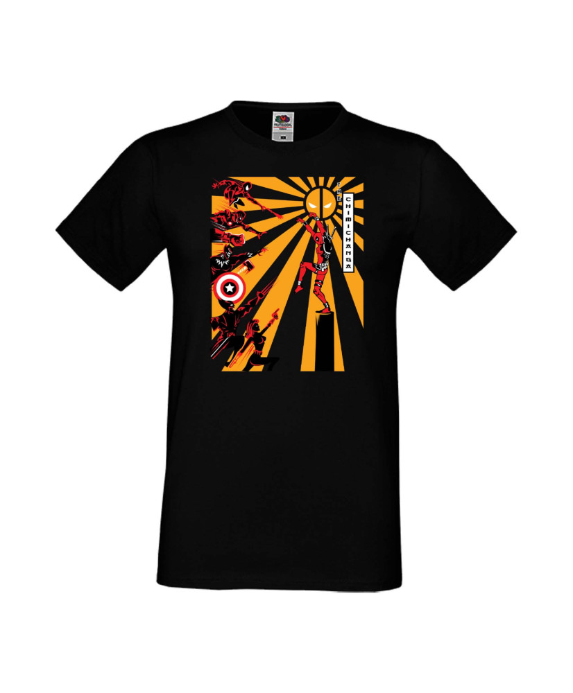 Мъжка Тениска Марвел Комикси Deadpool, Marvel Comics, Marvel, Wade Wilson, X Men, Chimichanga