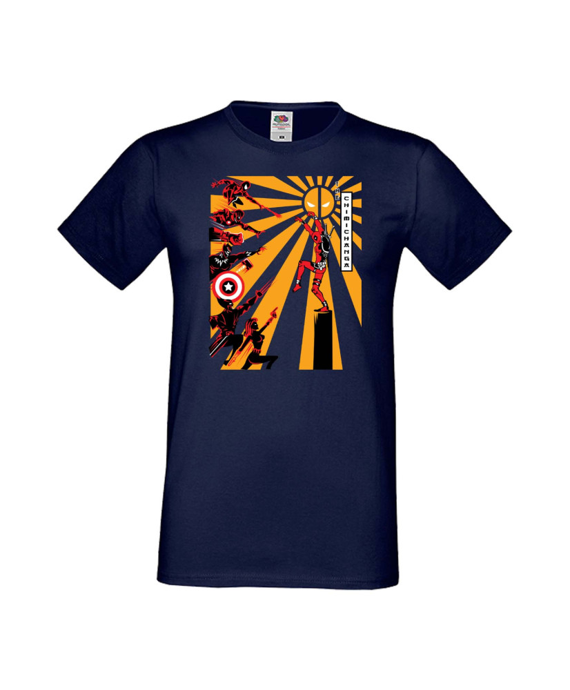 Мъжка Тениска Марвел Комикси Deadpool, Marvel Comics, Marvel, Wade Wilson, X Men, Chimichanga