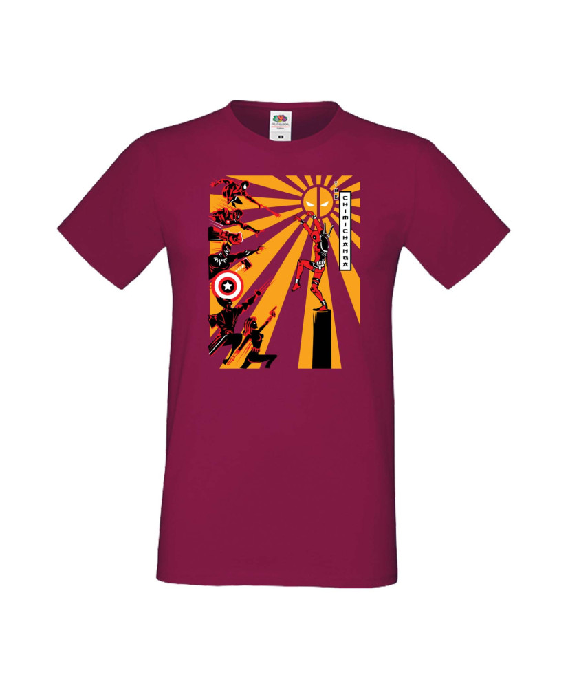 Мъжка Тениска Марвел Комикси Deadpool, Marvel Comics, Marvel, Wade Wilson, X Men, Chimichanga