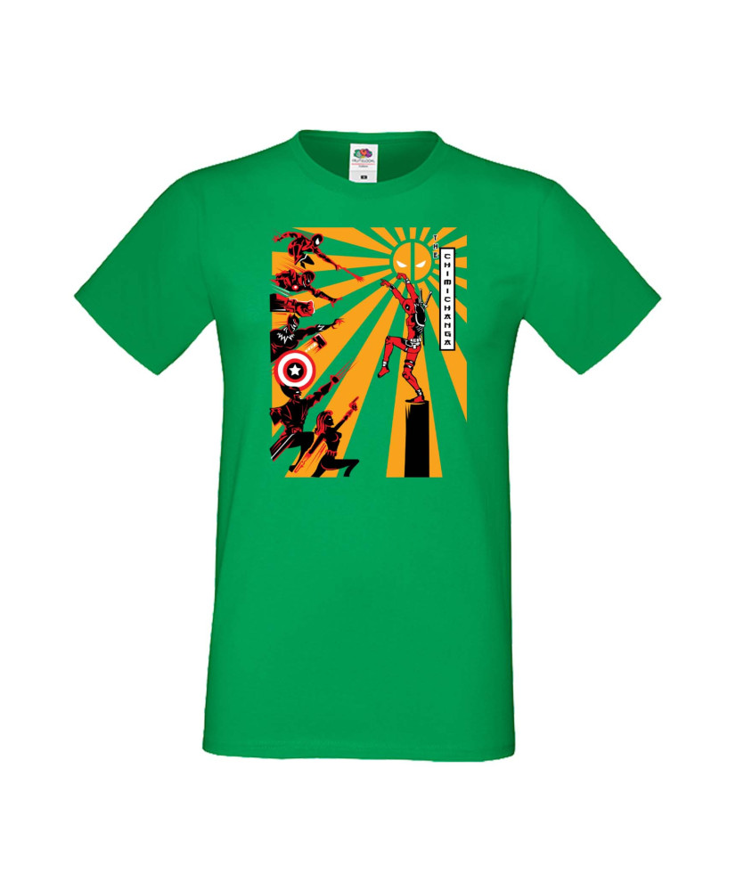 Мъжка Тениска Марвел Комикси Deadpool, Marvel Comics, Marvel, Wade Wilson, X Men, Chimichanga