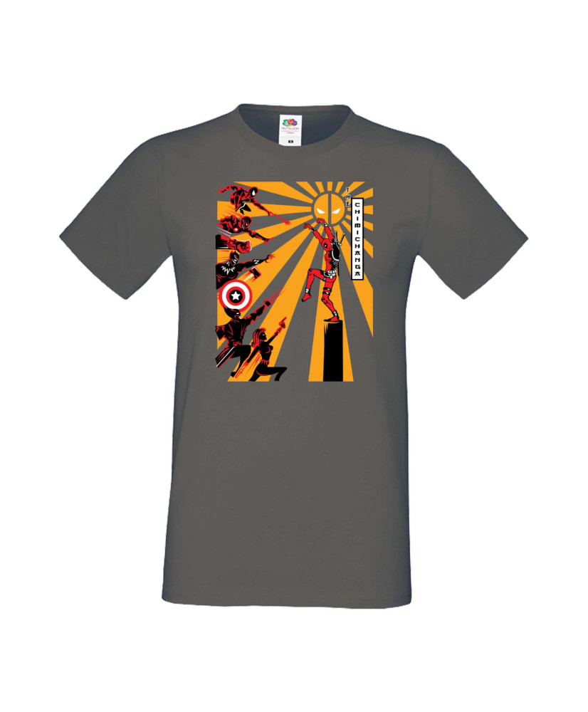 Мъжка Тениска Марвел Комикси Deadpool, Marvel Comics, Marvel, Wade Wilson, X Men, Chimichanga