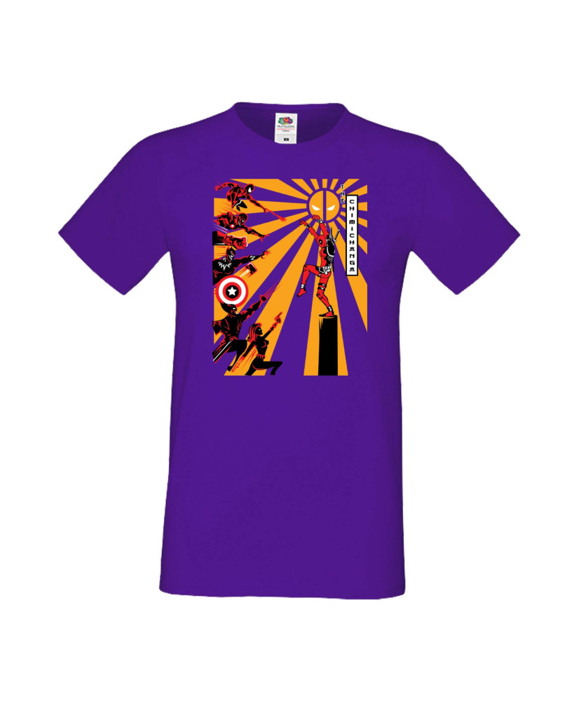 Мъжка Тениска Марвел Комикси Deadpool, Marvel Comics, Marvel, Wade Wilson, X Men, Chimichanga