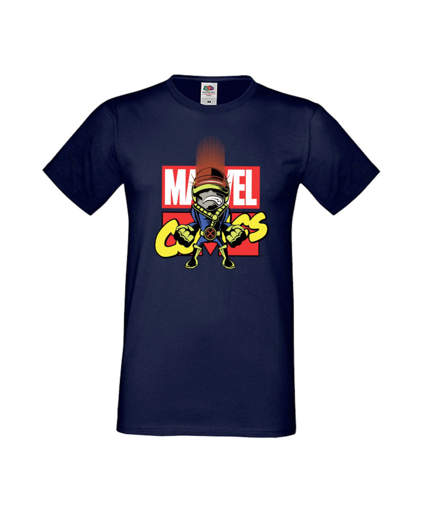 Мъжка Тениска Марвел Комикси Avengers, X Men, Cyclops, Wolverine, Marvel, Comics Marvel, Cyclops