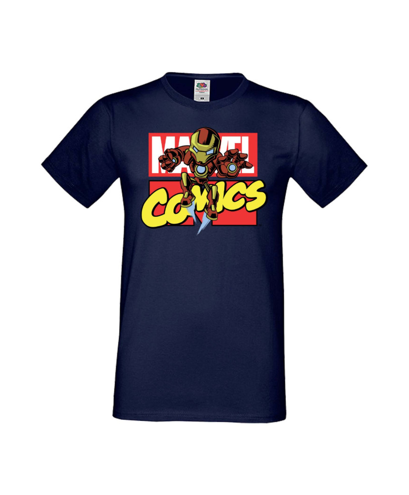 Мъжка Тениска Марвел Комикси Avengers, Iron Man, Captain America, Hulk, Spiderman, Black Widow, Thor, Doctor Strange, Thanos, Ma