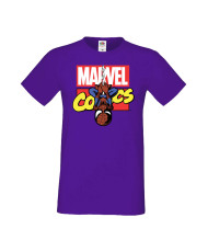 Мъжка Тениска Марвел Комикси Avengers, Iron Man, Captain America, Hulk, Spiderman, Black Widow, Thor, Doctor Strange, Thanos, Ma