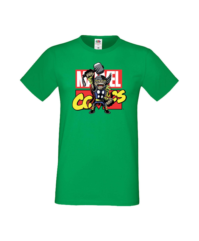 Мъжка Тениска Марвел Комикси Avengers, Iron Man, Captain America, Hulk, Spiderman, Black Widow, Thor, Doctor Strange, Thanos, Ma