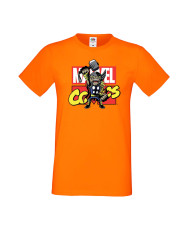 Мъжка Тениска Марвел Комикси Avengers, Iron Man, Captain America, Hulk, Spiderman, Black Widow, Thor, Doctor Strange, Thanos, Ma