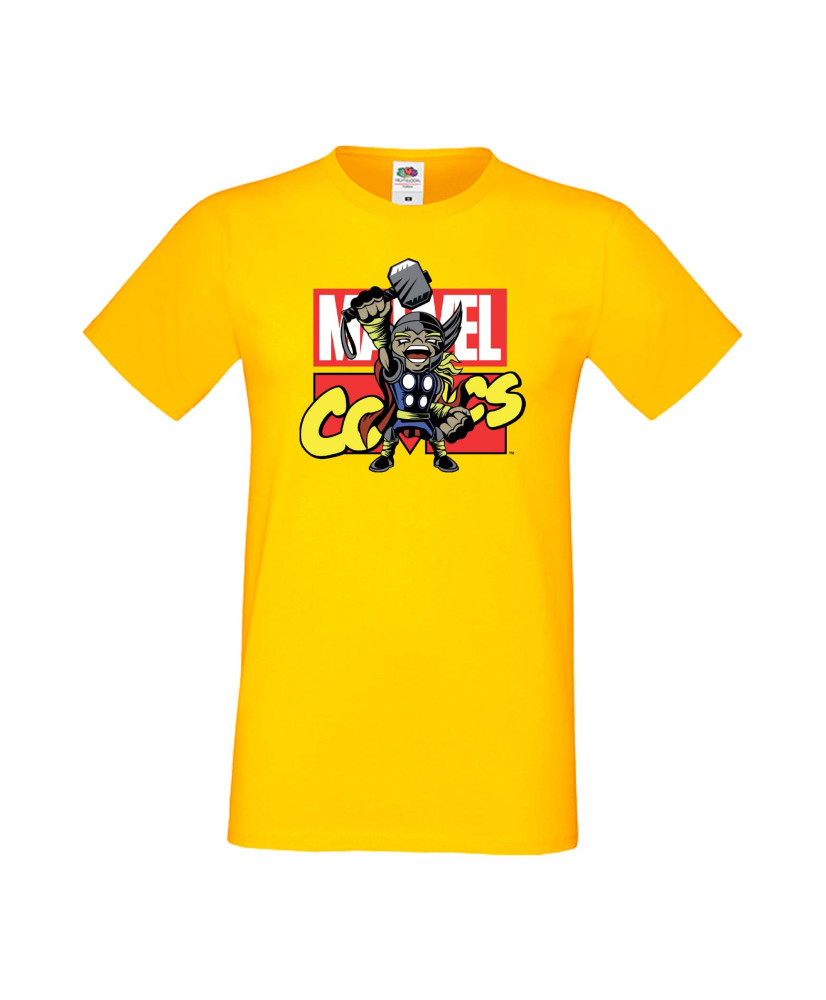 Мъжка Тениска Марвел Комикси Avengers, Iron Man, Captain America, Hulk, Spiderman, Black Widow, Thor, Doctor Strange, Thanos, Ma