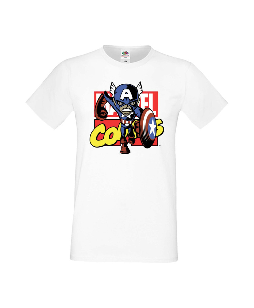 Мъжка Тениска Марвел Комикси Avengers, Iron Man, Captain America, Hulk, Spiderman, Black Widow, Thor, Doctor Strange, Thanos, Ma